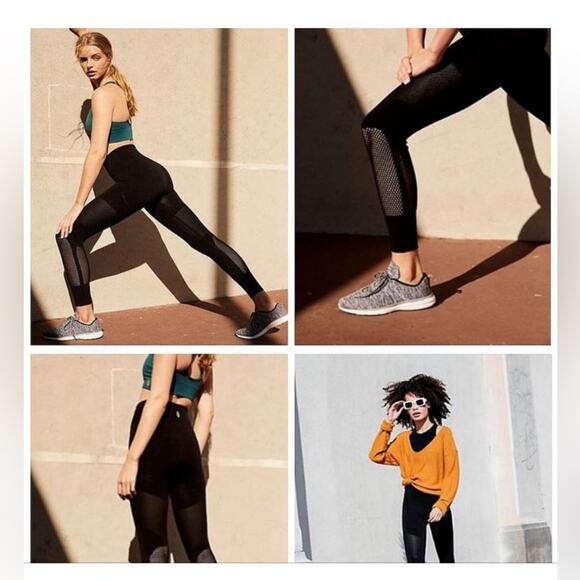 Fp movement high rise self hem mesh sculpt legging size medium - Picture 2 of 10